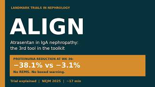 ALIGN Trial Explained: Atrasentan (Vanrafia) for IgA Nephropathy | Landmark Trials in Nephrology