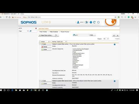 How to Black or White list websites Using Sophos UTM Firewall