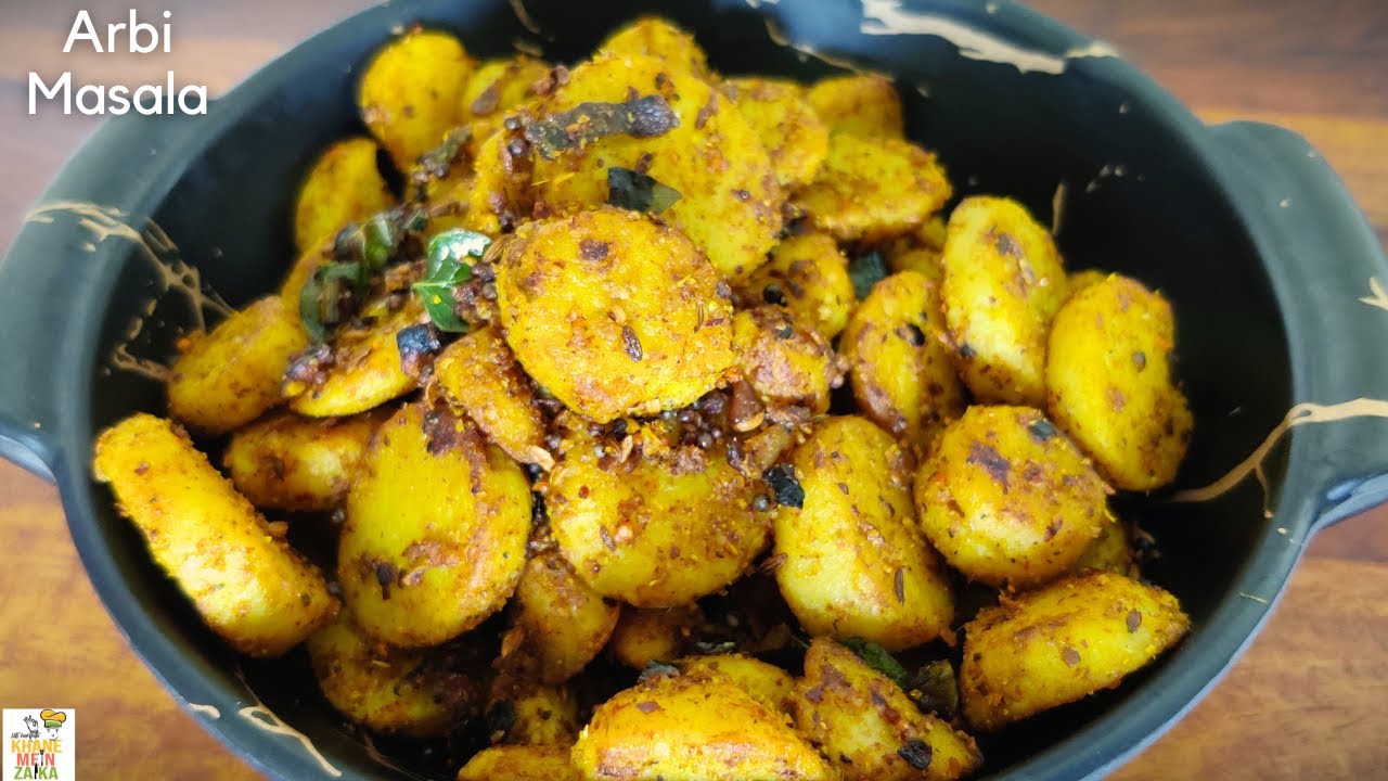 How to make arbi ki sabji | easy recipe | Masala Arbi | Sukhi arbi ...