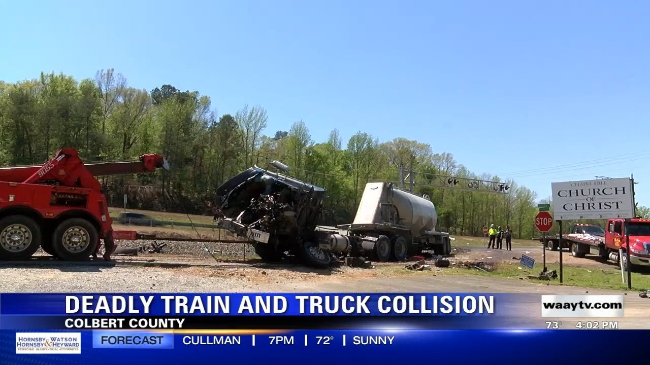 Truck driver killed in crash with train - YouTube