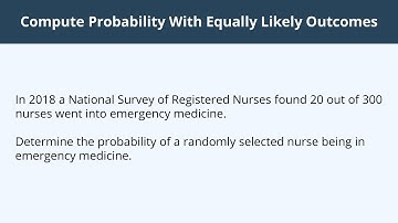 Compute Probability With Equally Likely Outcomes - 5