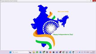 India Flag using Python and Turtle || Happy Independence Day!!