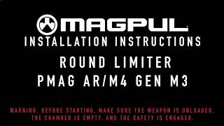 Magpul Instructions - PMAG Round Limiter