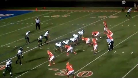 Defensive End In 3-3 Stack Defense vs Base Block (Example B)