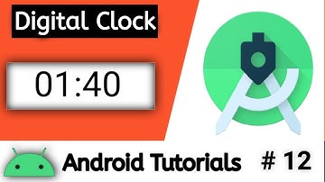 How to Create Digital Clock In Android Studio || Developer Deepak || Android Tutorials # 12