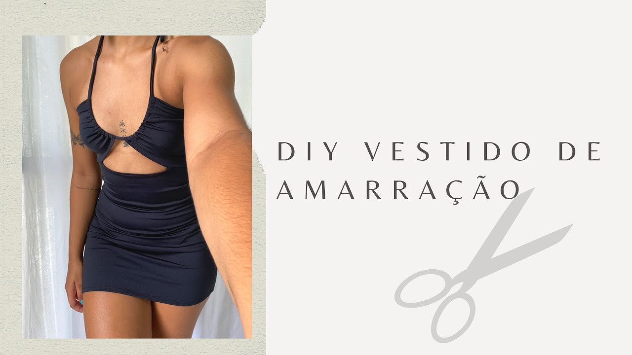 Tutorial vestido de amarração