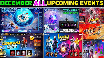 December 2025 🔥 All new Update 🤯  Upcoming Events | free fire ff new event update today free fire