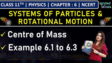 Class 11th Physics | Centre of Mass | Example 6.1 | Example 6.2 | Example 6.3 | Chapter 6 | NCERT