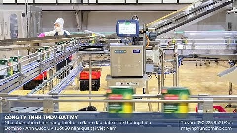 Máy in phun date thực phẩm đồ hộp - đồ uống nước giải khát | Máy in phun date công nghiệp Domino