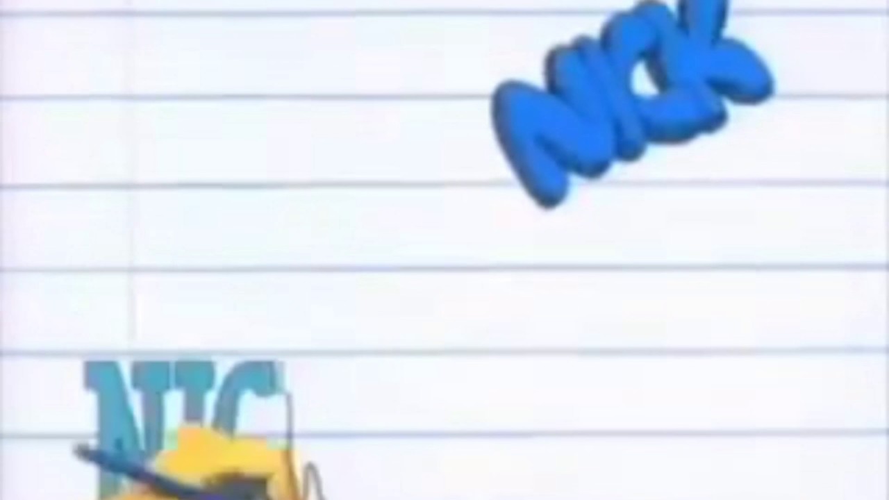 Nickelodeon bumper Nick Writing (1991) YouTube