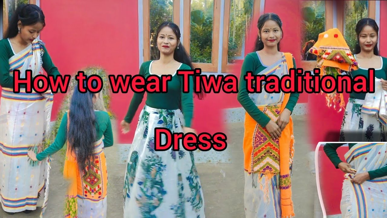 How To Wear Tiwa Traditional Dress/Joskai/With Top/Short Trick @UrboshiBordoloi  #tiwa #traditional