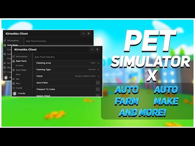 NEW ] Pet Simulator X Script GUI 2022, OP Auto Farm