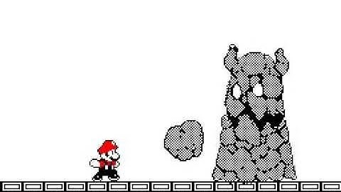 Mario v Bouldergeist / Flipnote Hatena