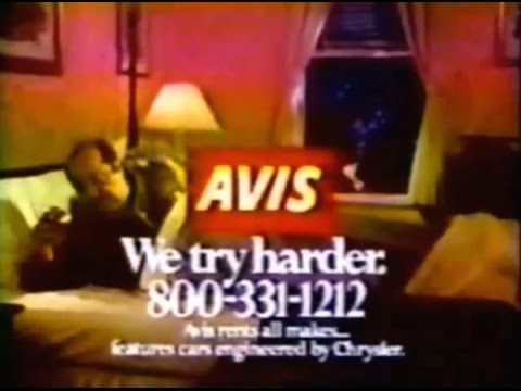 Avis Rent-A-Car 'We Try Harder'Men's Suitsmercial (1978)