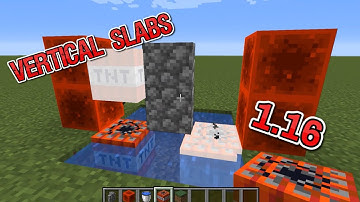 How to make vertical slabs in Minecraft 1.16