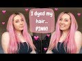 I DYED MY HAIR PINK! | Using Bleach London Rosé - boredom has hit!