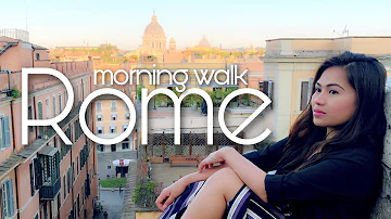 Morning Walk in Rome | Spanish Steps | Trevi Fountain | Piazza del Popolo | Jed & Elinor |#VisitRome