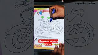 mewarnai sepeda motor#mewarnai #gambar #sepeda #motorcycle