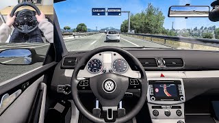 2013 Volkswagen Passat B7  Euro Truck Simulator 2 [Steering Wheel Gameplay]