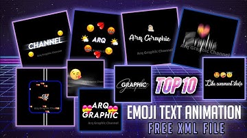 Top 10+Emoji🔥Alight Motion Text Animation Presets |AlightMotion Preset 10+ text prese