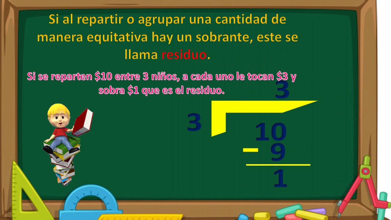 División con residuo - YouTube