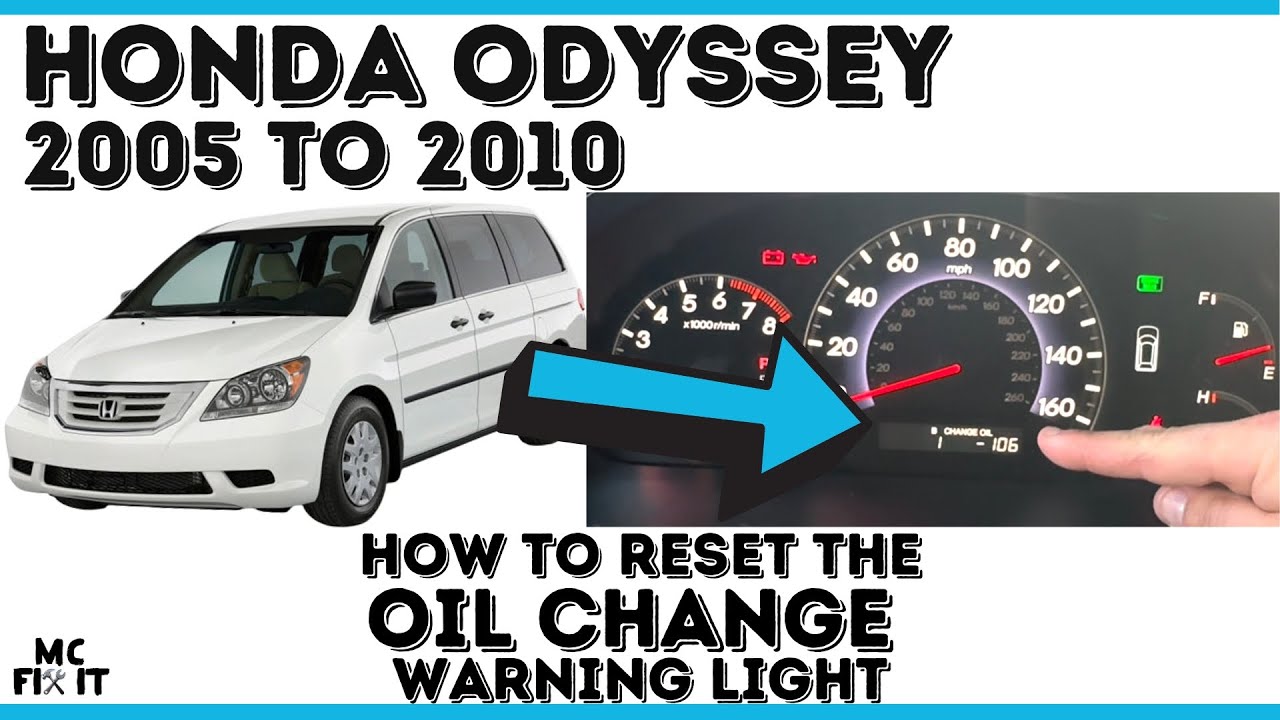 Reset 2012 Honda Odyssey Oil Light