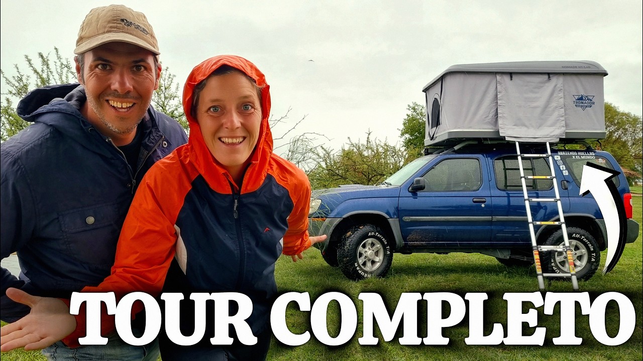 👉Probamos una CARPA de TECHO en la NISSAN / TOUR COMPLETO ABRIENDOHUELLASXELMUNDO 🌎