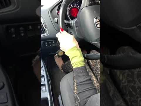 Pedal pumping in heeled sandals then driving barefoot
