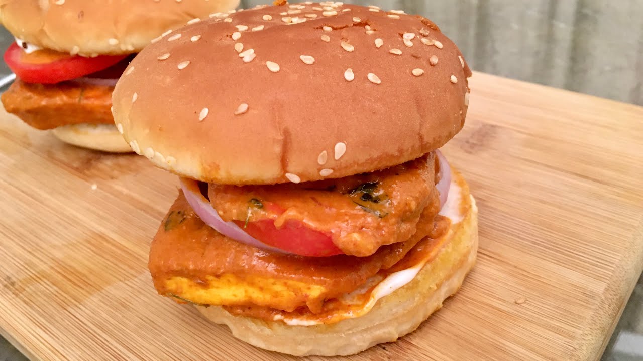 Paneer Makhani Burger | No Tikki Burger | Paneer Burger with Homemade Makhani Sauce | Veg Burger | Anyone Can Cook with Dr.Alisha