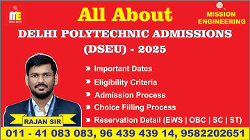 Delhi Polytechnic Form Filling | Documents Required | DSEU Form 2025 | #delhipolytechnic | #dseu
