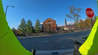 Riding to work on Jones Falls Trail (a bit of a detour)