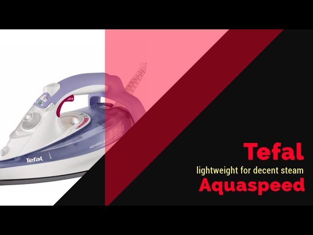 Tefal Aquaspeed potentially fastest iron out now! - YouTube