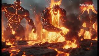 Elemental Titans Battle | Earth, Fire, Water and Air Giants fight (AI)