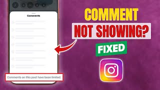 How to Fix Instagram Comments Not Showing Issue!