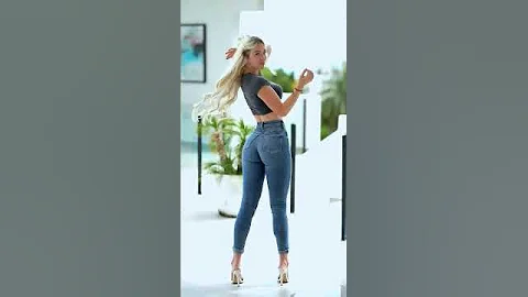 These Fit Jeans look beautiful in this girl #shorts