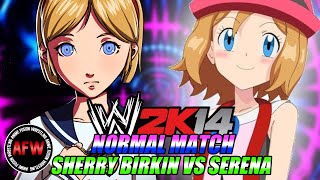 Sherry Birkin VS Serena 2 | WWE 2K14 | ANIME | Resident Evil 2 VS Pokémon XYZ