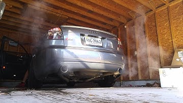 Audi B6 S4 Revs, muffler delete, catless, X-pipe with 8" resonators