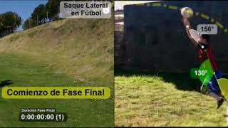 Análisis biomecánico del saque lateral (Fútbol) en Kinovea - Experto vs Principiante