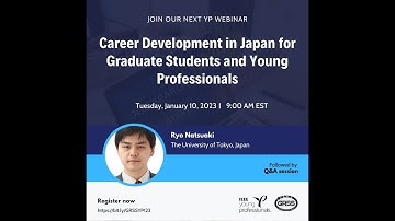 Career Development in Japan for Graduate Students and Young Professionals