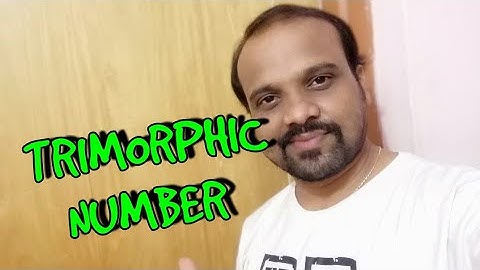 Std-10 TRIMORPHIC NUMBER PROGRAM