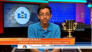 Spelling bee champ reveals study strategy