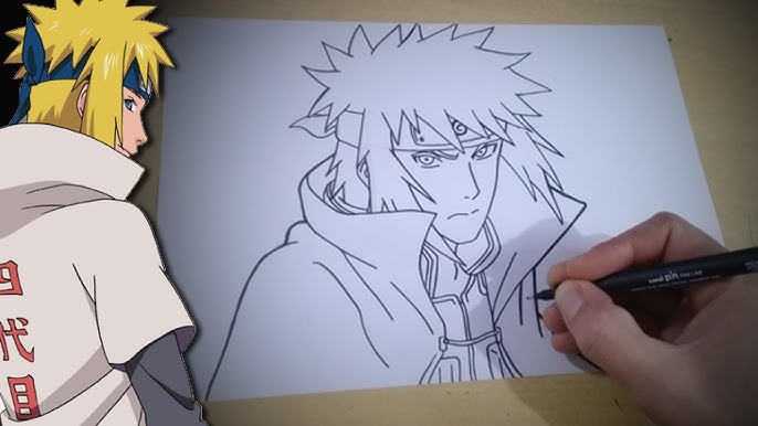 Gostou do desenho? Que nota você dá? 🔥 #minato #naruto #anime