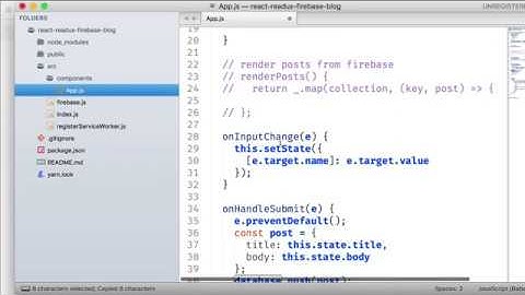 react redux firebase blog app with authentication part 7