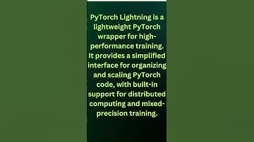 PyTorch Lightning: High-Performance Training