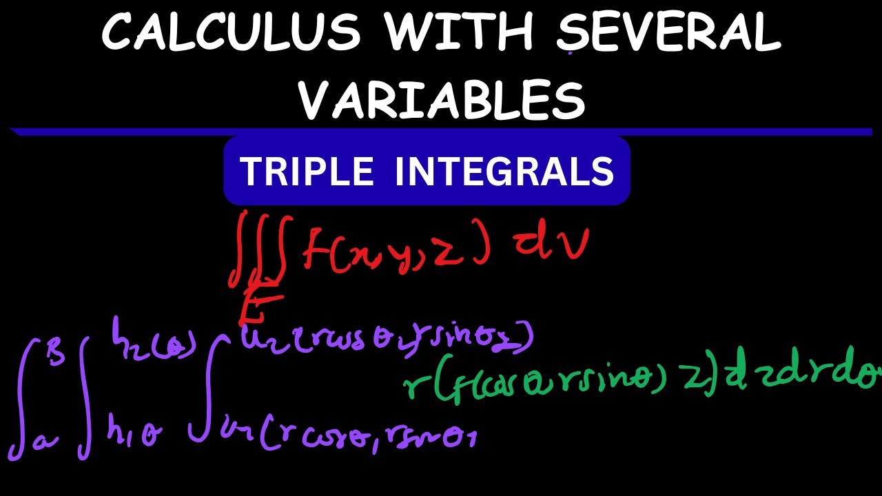 Triple Integral Math Calculus Bootcamp- Triple Integrals - YouTube