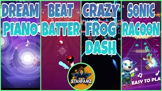 DreamPiano/WeDontTalk VS BeatBatter/Cold VS CrazyFrogDash/10000Hours VS SonicRacoon/Invincible..!! screenshot 4