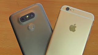 LG G5 vs iPhone 6S - Battery Drain Test! (4K)