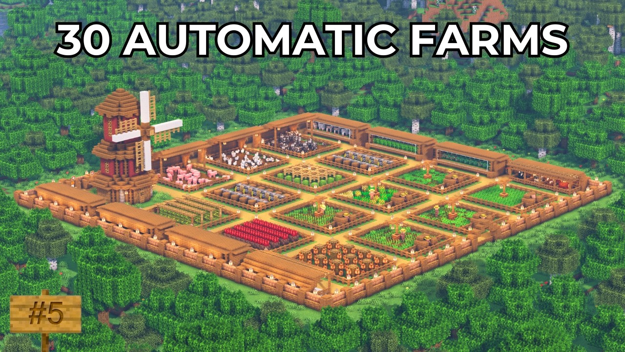 Farms In Java Minecraft: 30 Automatic Farms for Survival! (Bedrock & Java) | Farmland ...