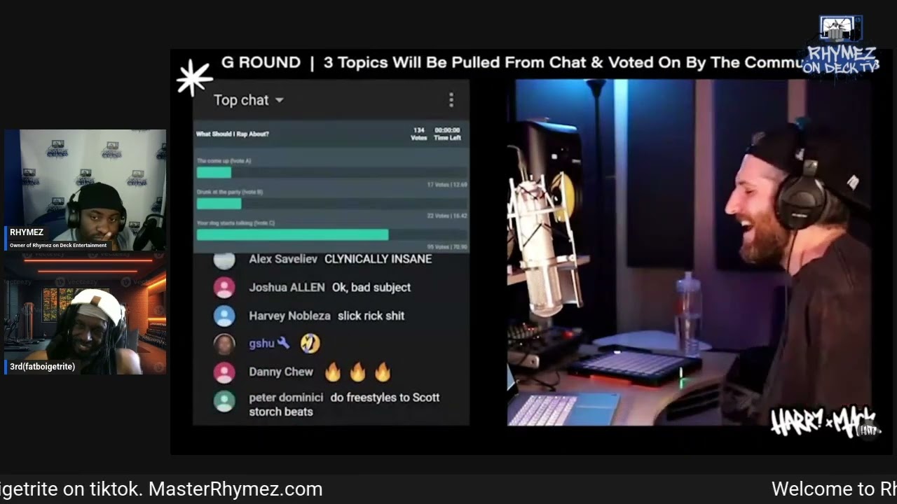 Pen Game Reacts to Harry Mack Talking Dog