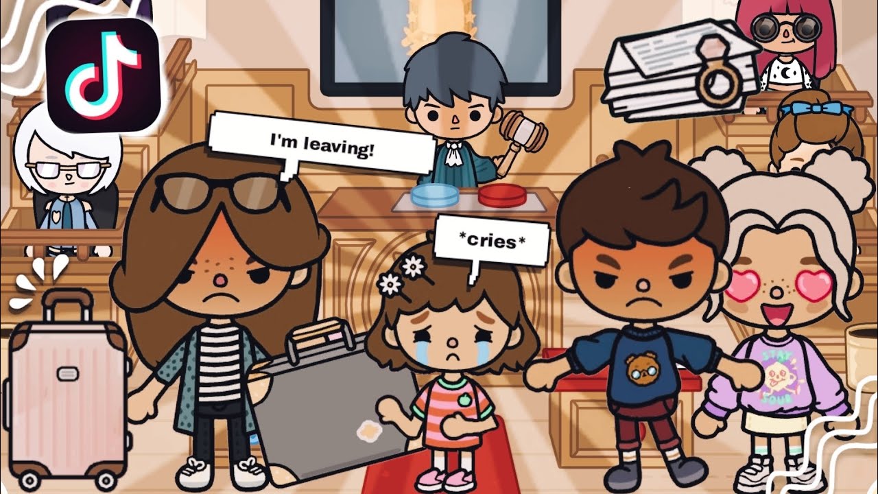 My parents Divorce Left Me on My Own💔😭//divorce Drama//*With voice*🎙️// Toca Boca TikTok roleplay